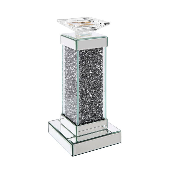 ACME Noralie Mirrored & Faux Diamonds Candle Holder (Set-2) Model 97615