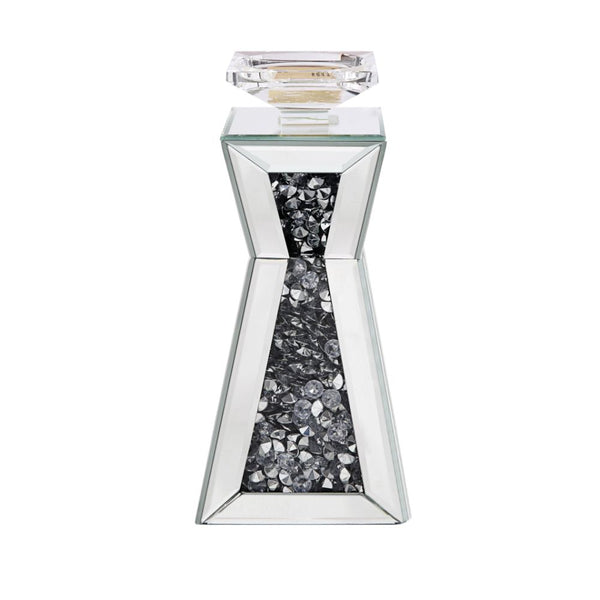 ACME Noralie Mirrored & Faux Diamonds Candle Holder (Set-2) Model 97617