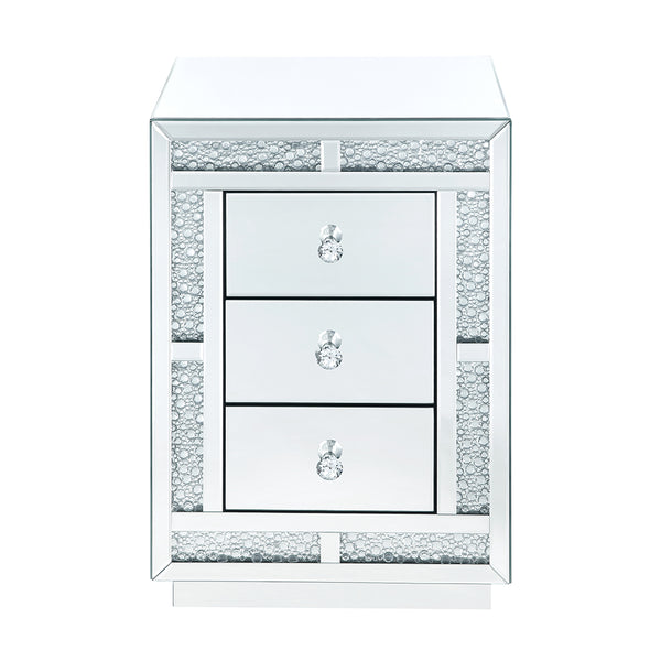 ACME Mallika Mirrored & Faux Crystals Accent Table Model 97653