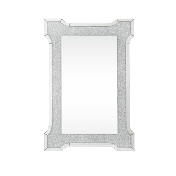 ACME Noralie Mirrored & Faux Diamonds Accent Mirror Model 97705