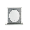 ACME Noralie Mirrored & Faux Diamonds Accent Mirror with LED Model 97707