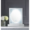 ACME Noralie Mirrored & Faux Diamonds Accent Mirror with LED Model 97707