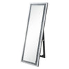 ACME Noralie Mirrored & Faux Diamonds Floor Mirror with LED Model 97713