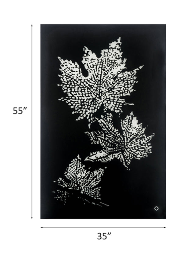 ACME Talisha Smoky Glass & Faux Crystal Wall Art with LED Model 97716