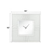 ACME Noralie Mirrored & Faux Diamonds Wall Clock with LED Model 97730