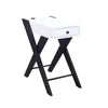 ACME Fierce White & Black Accent Table with USB Port Model 97738