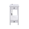 ACME Byzad White Accent Table with USB Port Model 97741