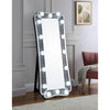 ACME Noralie Mirrored & Faux Diamonds Floor Mirror Model 97755