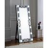 ACME Noralie Mirrored & Faux Diamonds Floor Mirror Model 97758