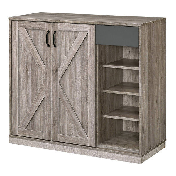 ACME Toski Rustic Gray Oak Shoe Cabinet Model 97775