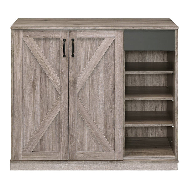 ACME Toski Rustic Gray Oak Shoe Cabinet Model 97775