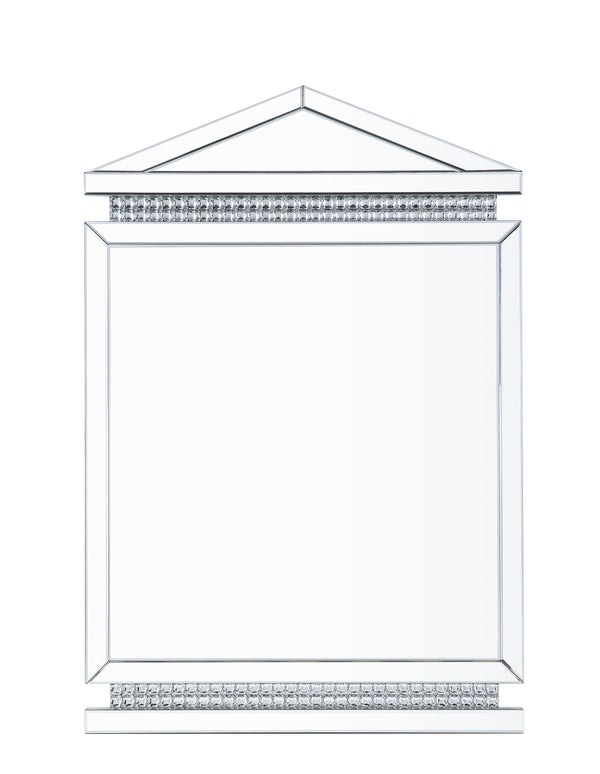 ACME Lotus Mirrored Faux Ice Cube Crystals Accent Mirror Model 97806