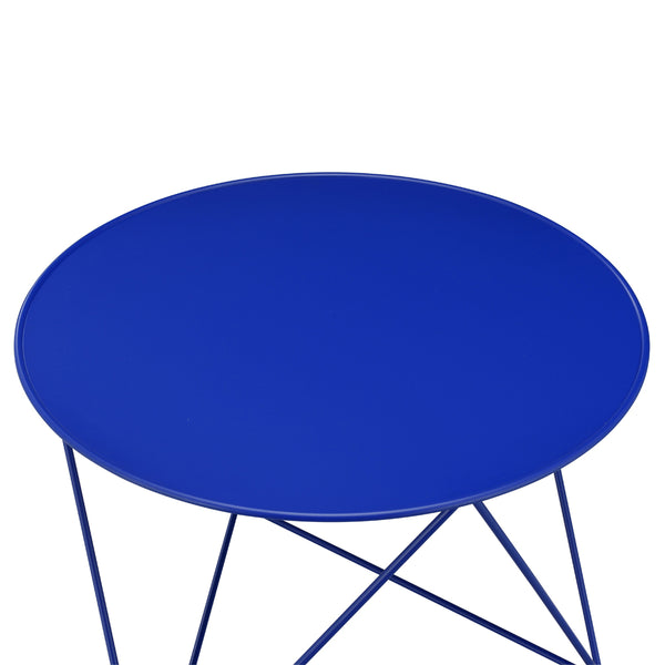 ACME Epidia Blue Accent Table Model 97840