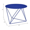 ACME Epidia Blue Accent Table Model 97840