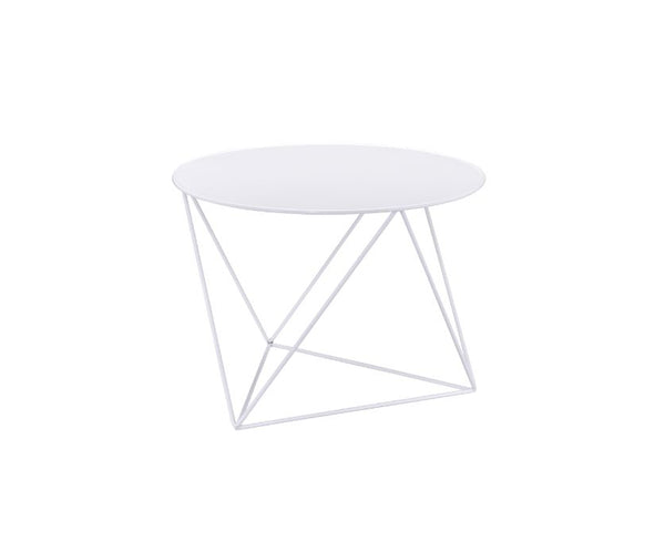 ACME Epidia White Accent Table Model 97842