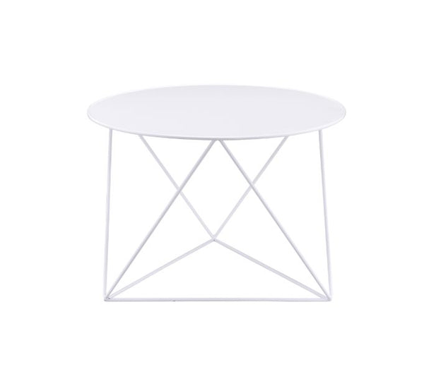 ACME Epidia White Accent Table Model 97842