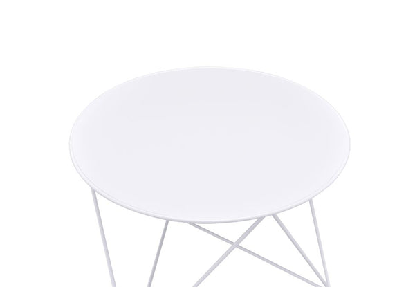 ACME Epidia White Accent Table Model 97842
