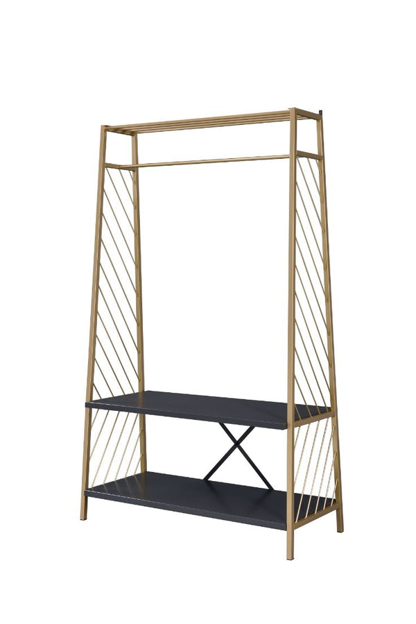 ACME Pahor Gold & Black Hall Tree Model 97850