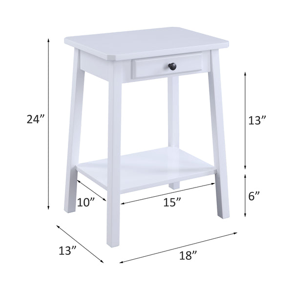 ACME Kaife White Accent Table Model 97859