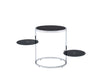 ACME Lynch Black & Chrome Accent Table Model 97879