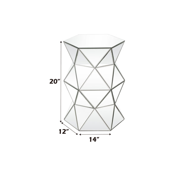 ACME Dominic Mirrored Pedestal Stand Model 97942