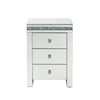 ACME Noralie Mirrored & Faux Diamonds Accent Table Model 97954