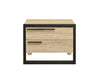 ACME Erasto Oak & Black Accent Table Model 97962