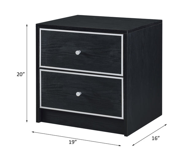 ACME Jabir Black & Silver Accent Table Model 97966