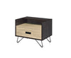 ACME Melkree Oak & Black Accent Table Model 97968