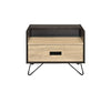 ACME Melkree Oak & Black Accent Table Model 97968