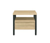 ACME Yawan Oak & Black Accent Table Model 97970