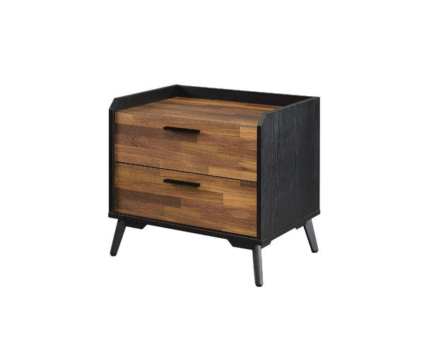 ACME Jiranty Walnut & Black Accent Table Model 97972