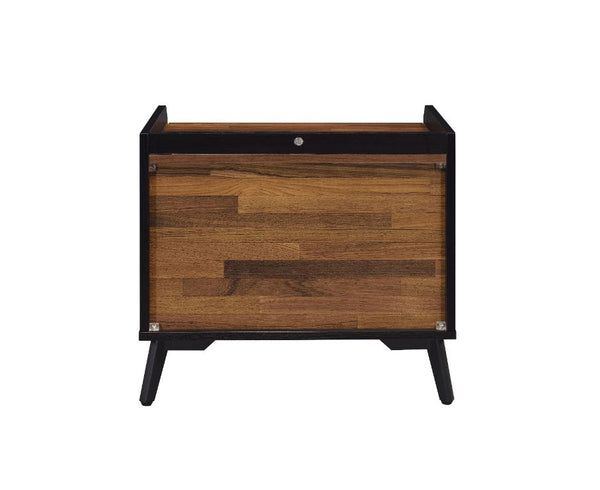 ACME Jiranty Walnut & Black Accent Table Model 97972