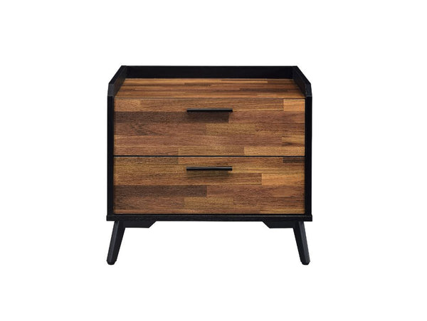 ACME Jiranty Walnut & Black Accent Table Model 97972