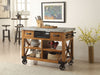 ACME Kailey Antique Oak Kitchen Cart Model 98182