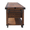 ACME Kaif Distressed Chestnut Kitchen Cart Model 98184