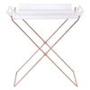 ACME Cercie Clear Acrylic & Copper Tray Table Model 98189