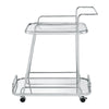 ACME Aegis Clear Glass & Chrome Serving Cart Model 98217