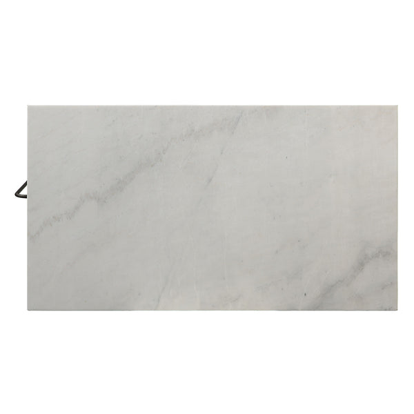 ACME Lanzo Natural Marble Top & Antique Pewter Kitchen Island Model 98402