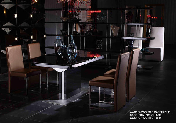 A&X 0099 Modern Gold Leatherette Dining Chair Model VGUN0099-2