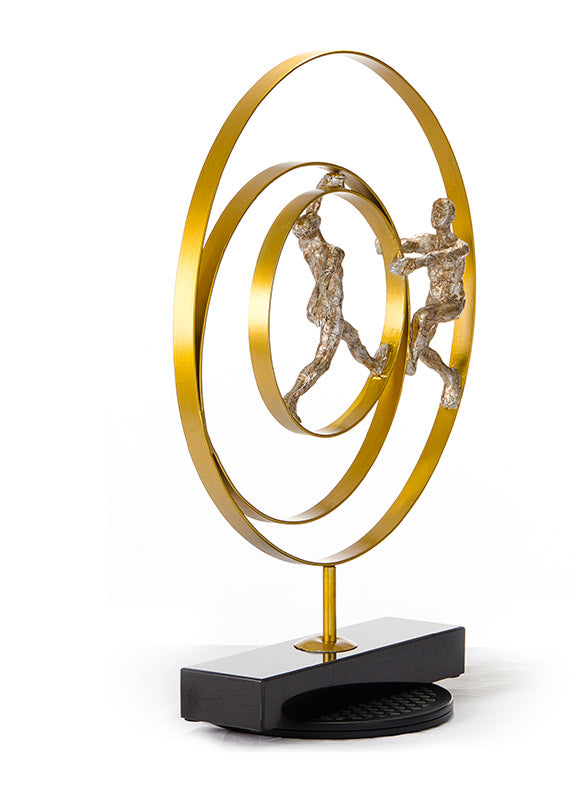 Sz0240 Modern Bronze Acrobats Rings Sculpture Model VGTHSZ0240-BRZ