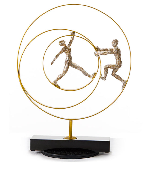 Sz0240 Modern Bronze Acrobats Rings Sculpture Model VGTHSZ0240-BRZ