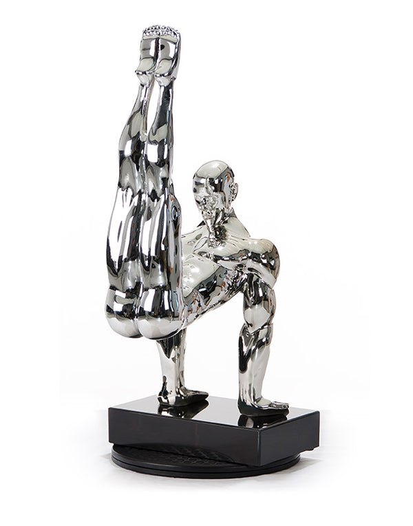 Sz0173 Modern Silver Gymnast B Sculpture Model VGTHSZ0173-SLV