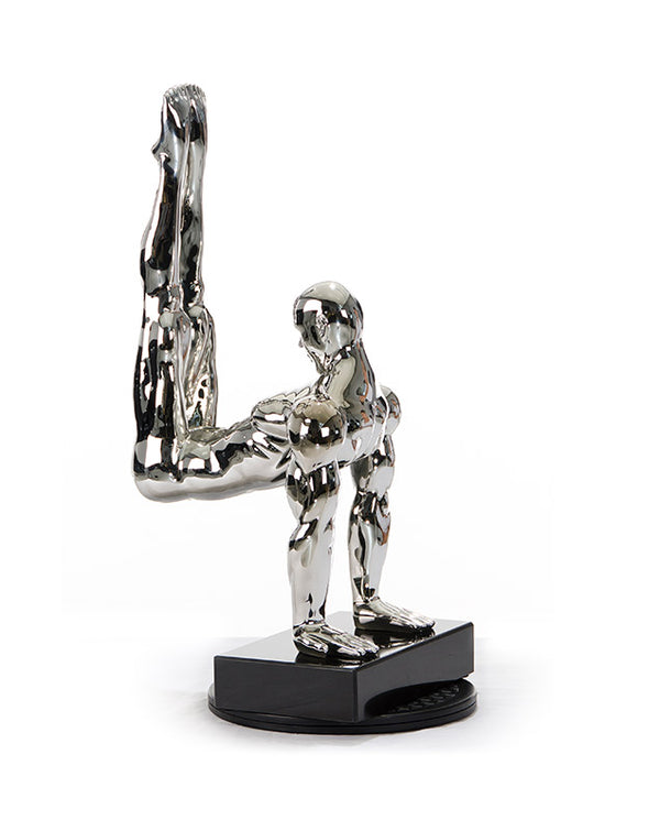Sz0173 Modern Silver Gymnast B Sculpture Model VGTHSZ0173-SLV