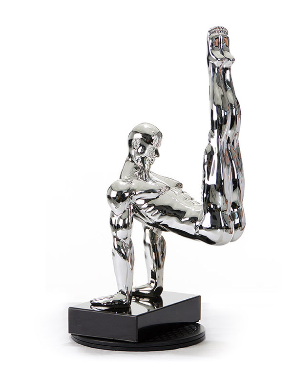 Sz0173 Modern Silver Gymnast B Sculpture Model VGTHSZ0173-SLV