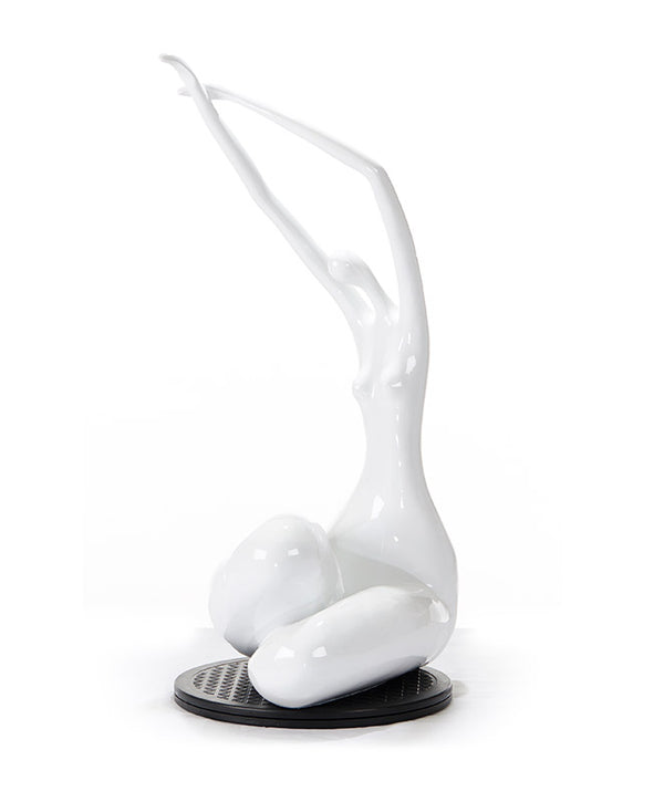 Sz0425 Modern White Lass Sculpture Model VGTHSZ0425-WHT