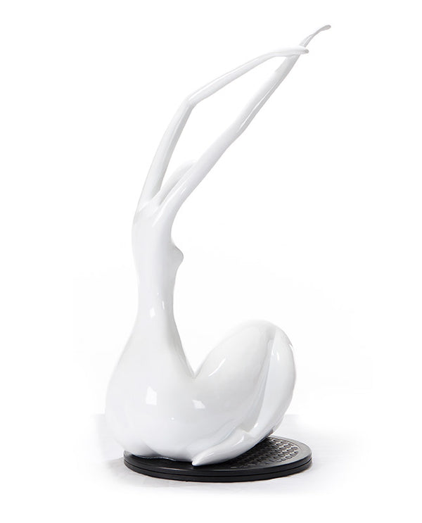 Sz0425 Modern White Lass Sculpture Model VGTHSZ0425-WHT