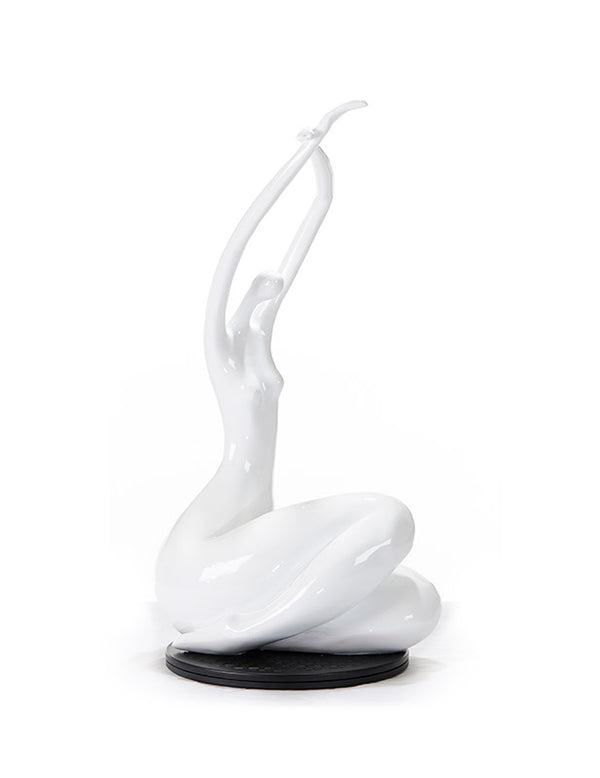 Sz0425 Modern White Lass Sculpture Model VGTHSZ0425-WHT