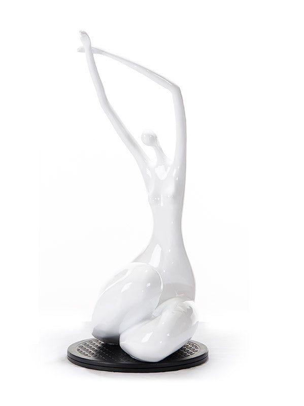 Sz0425 Modern White Lass Sculpture Model VGTHSZ0425-WHT