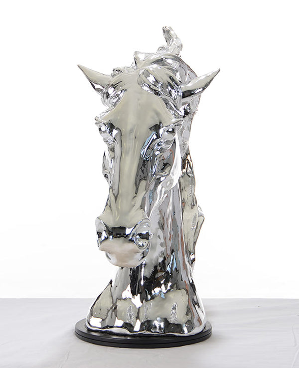 Sz0002 Modern Silver Horse Head Sculpture Model VGTHSZ0002-SLV